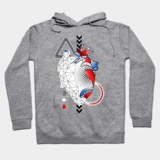 Abstract Heart Hoodie